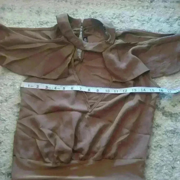 Fashion Nova Womens Tan Bodysuit M - Picture 9 of 14